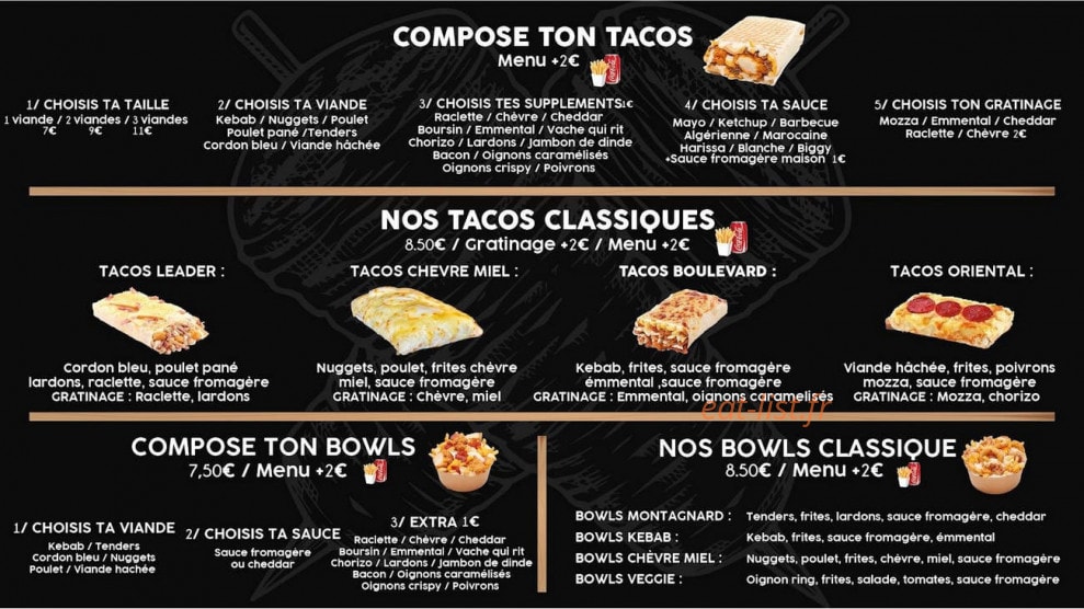 Boulevard du tacos — carte page 1