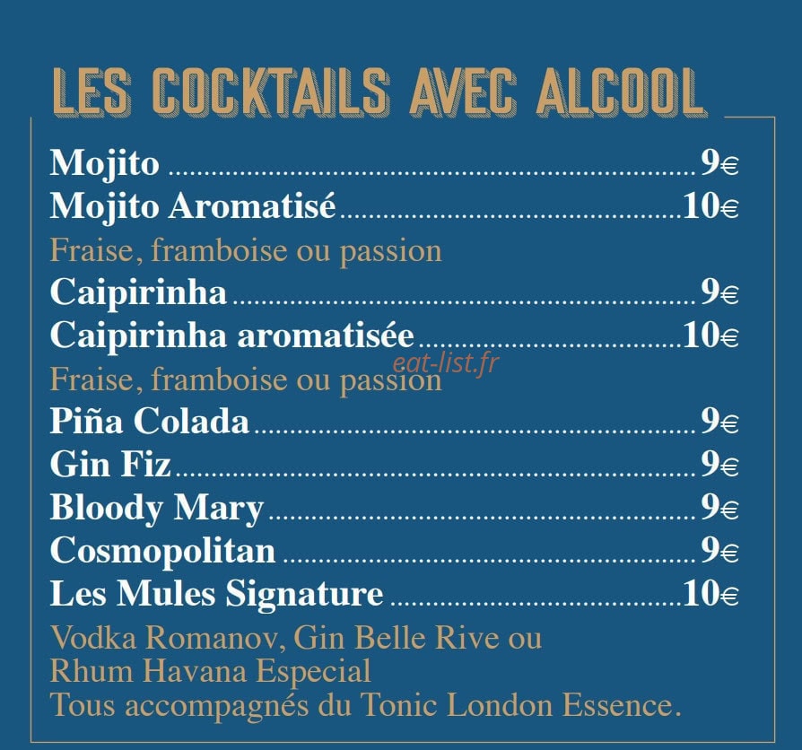 Café de la Place — carte page 14