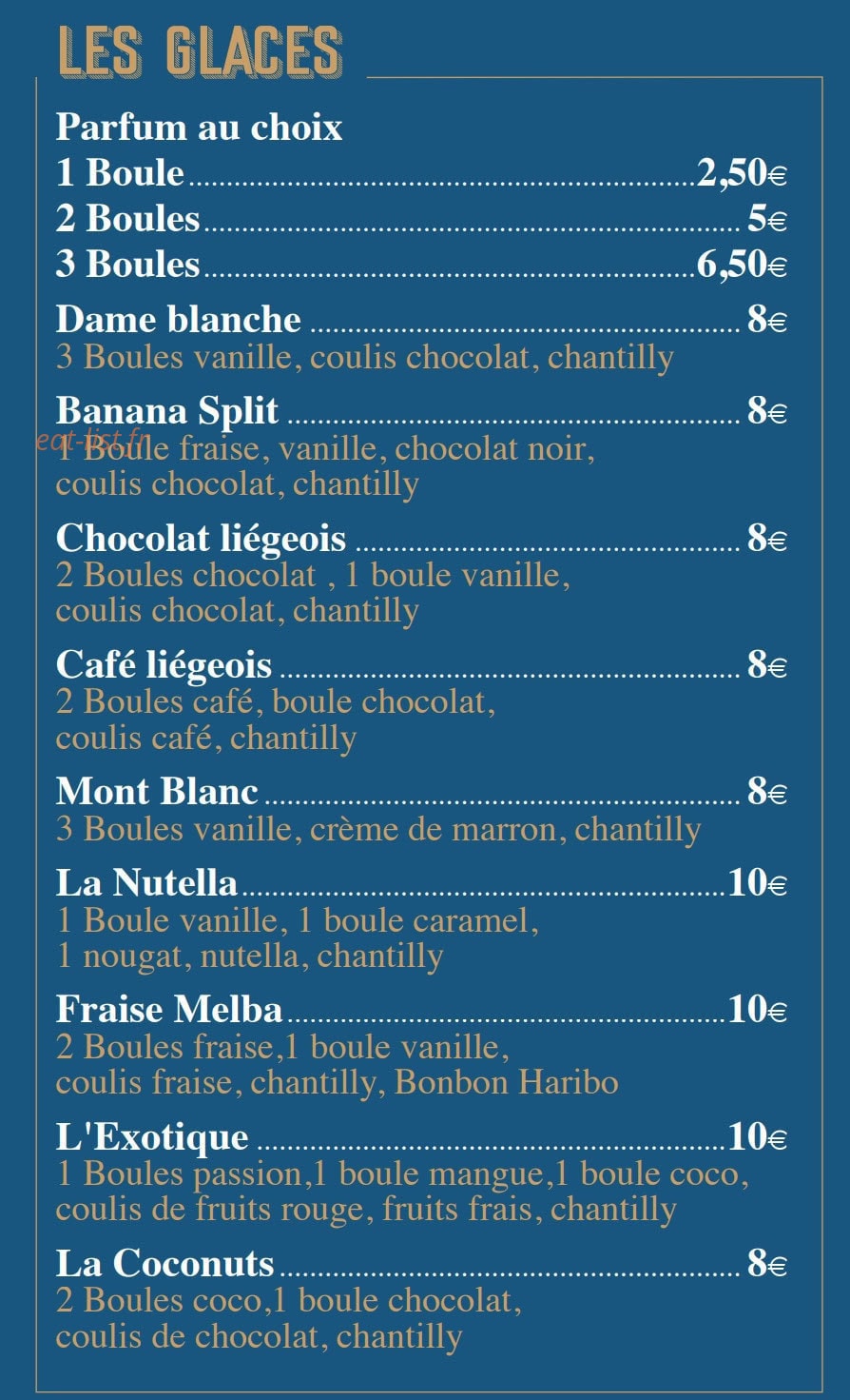 Café de la Place — carte page 7