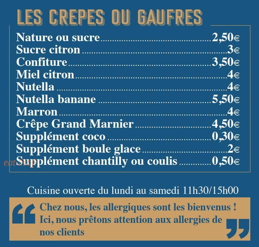 Café de la Place — carte page 6
