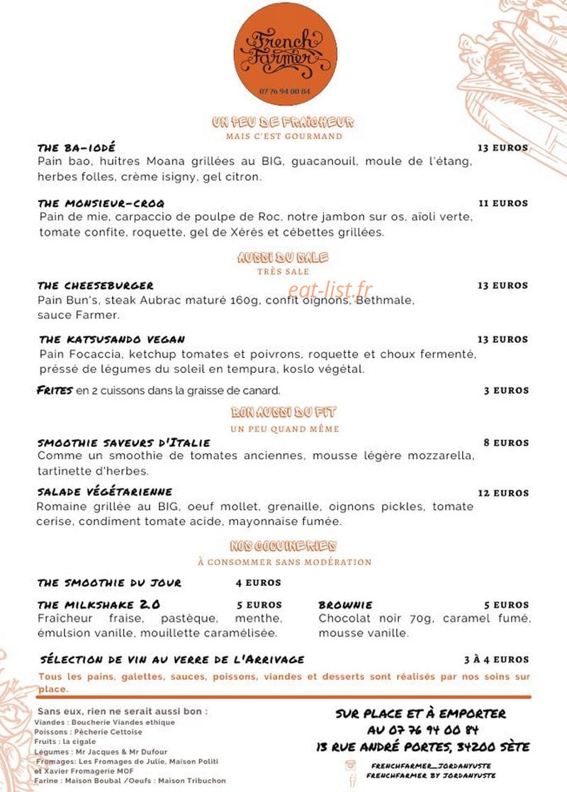 French Farmer — carte page 2