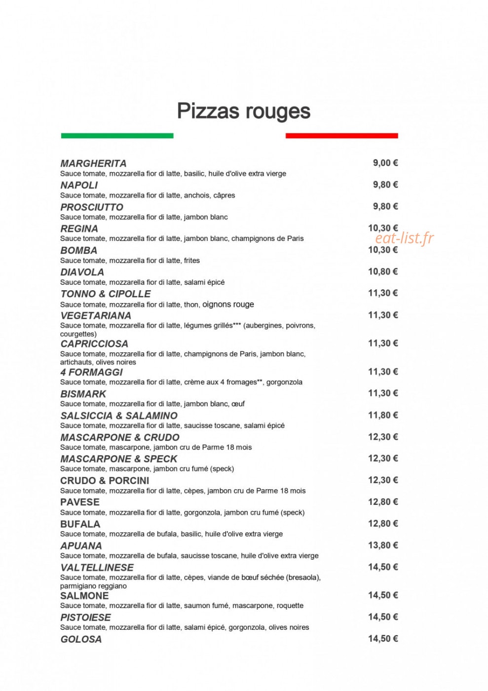 Il Pizzaiolo — carte page 4