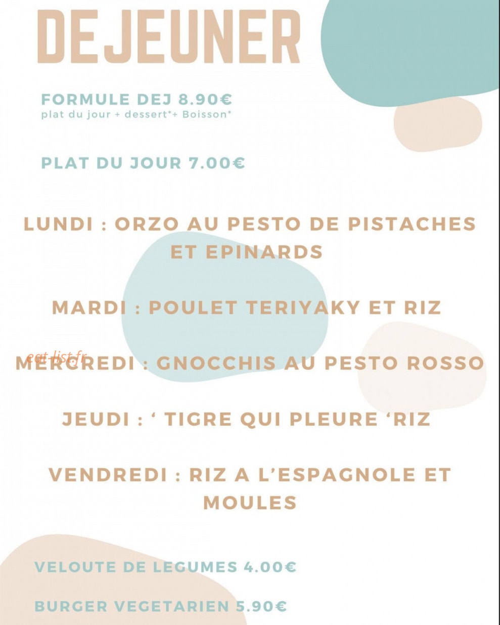 Inlove2food — carte page 1