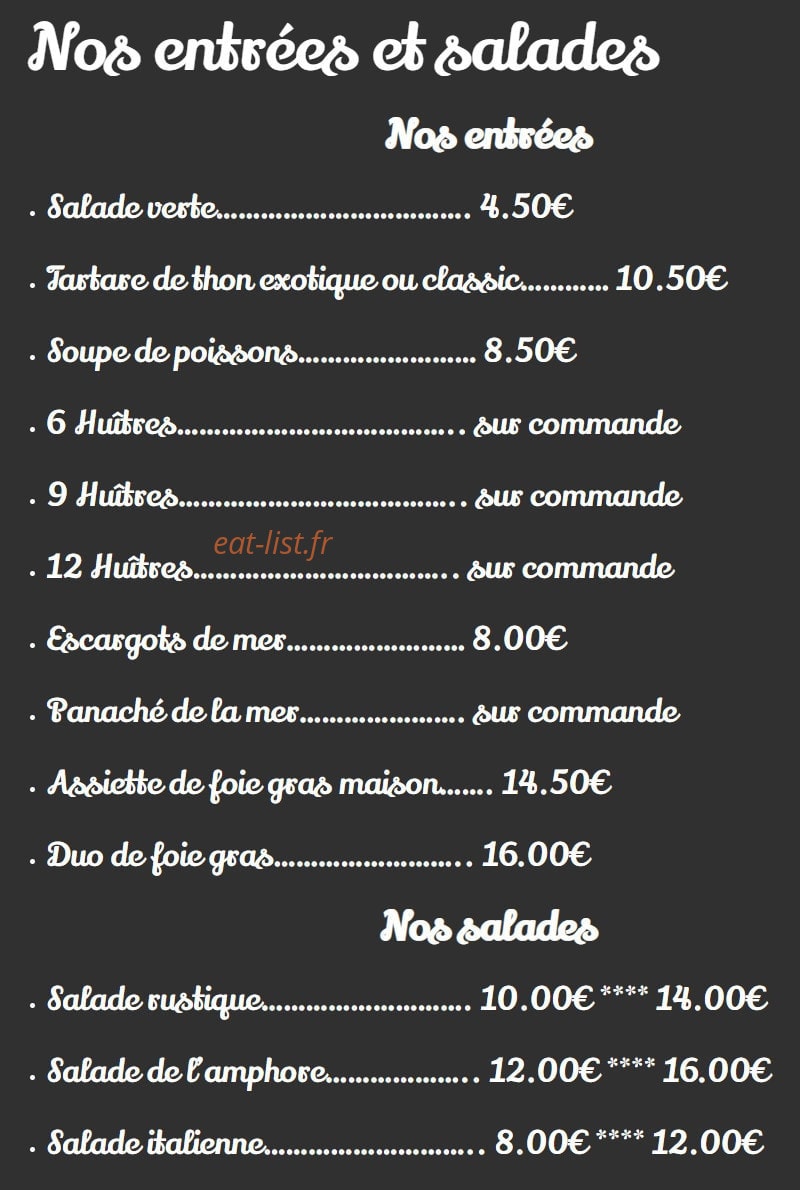 L'Amphore — carte page 7