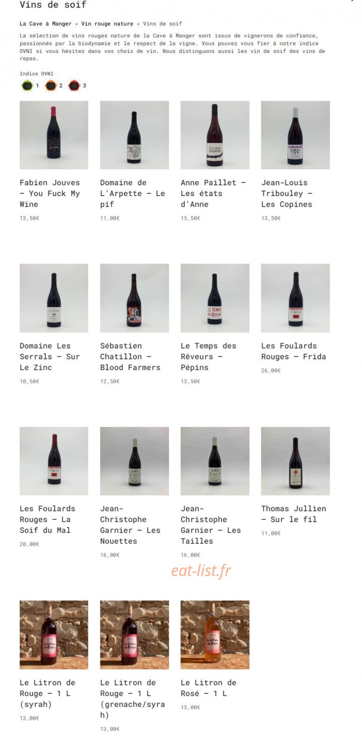 La cave à Manger — carte page 4