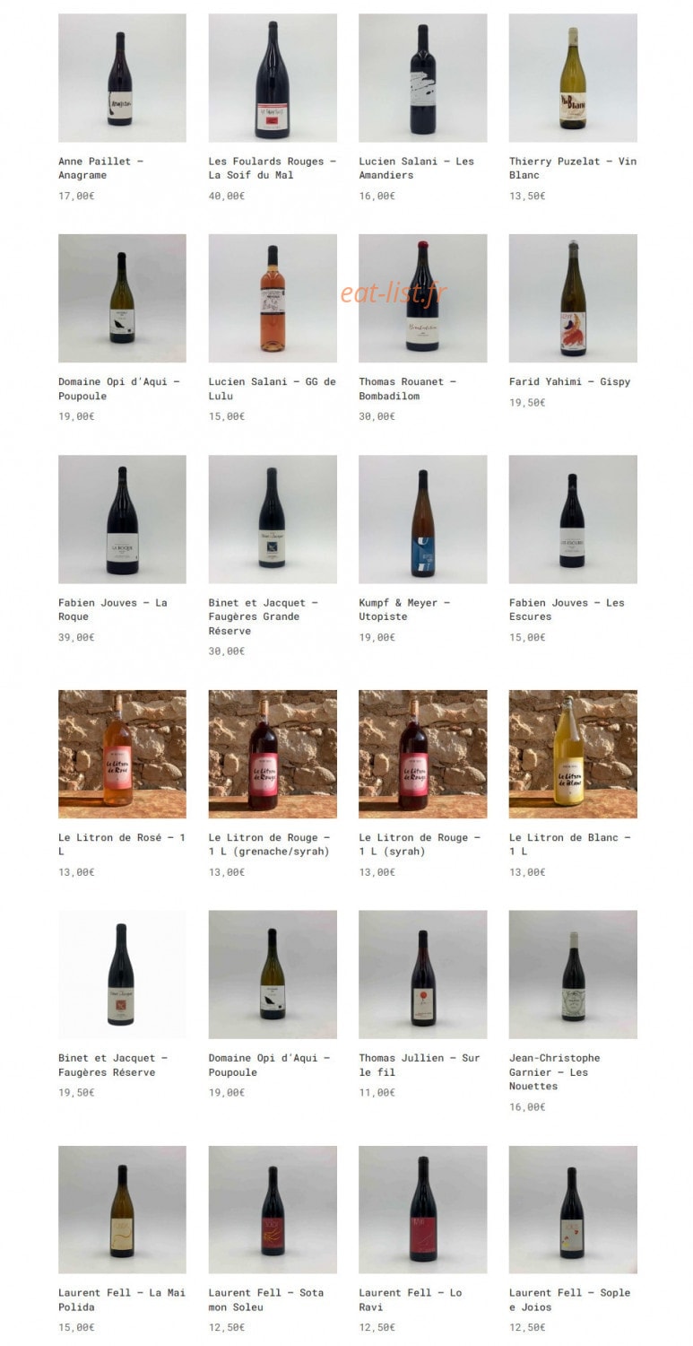 La cave à Manger — carte page 2