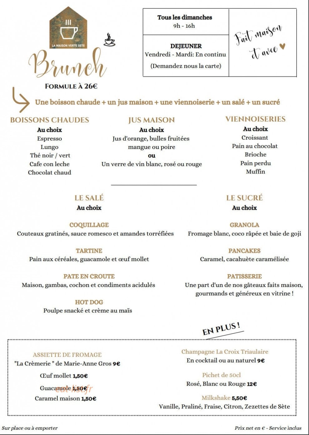 La Maison Verte — carte page 3
