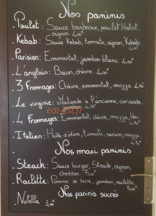 La Panavette & la Pana'Pizza — carte page 2