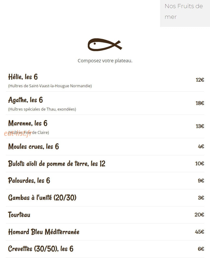 La Péniche — carte page 8
