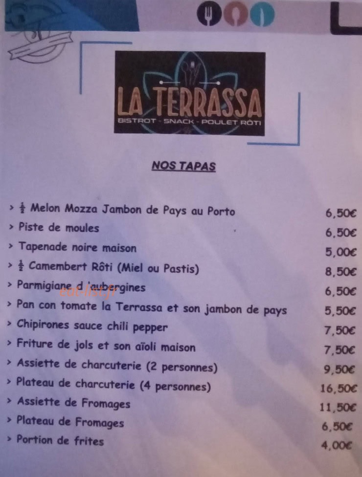 La Terrassa — carte page 2