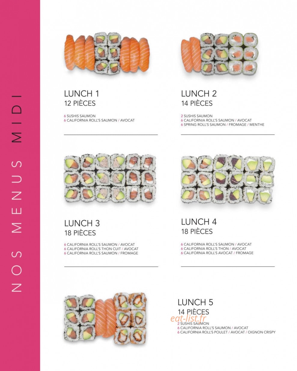 Lady Sushi — carte page 4