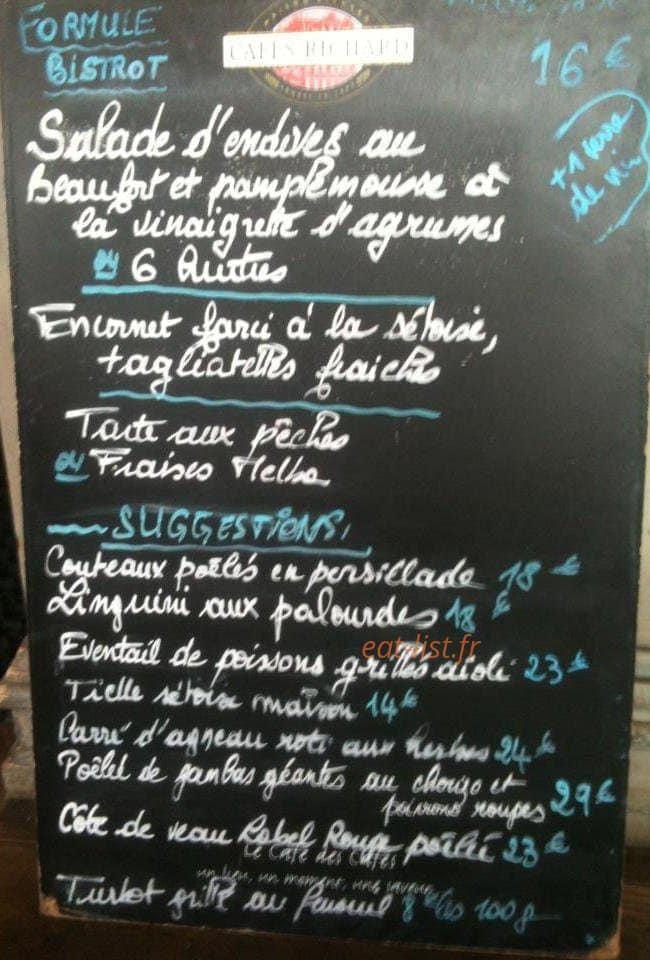 Le Bistrot du Port — carte page 2