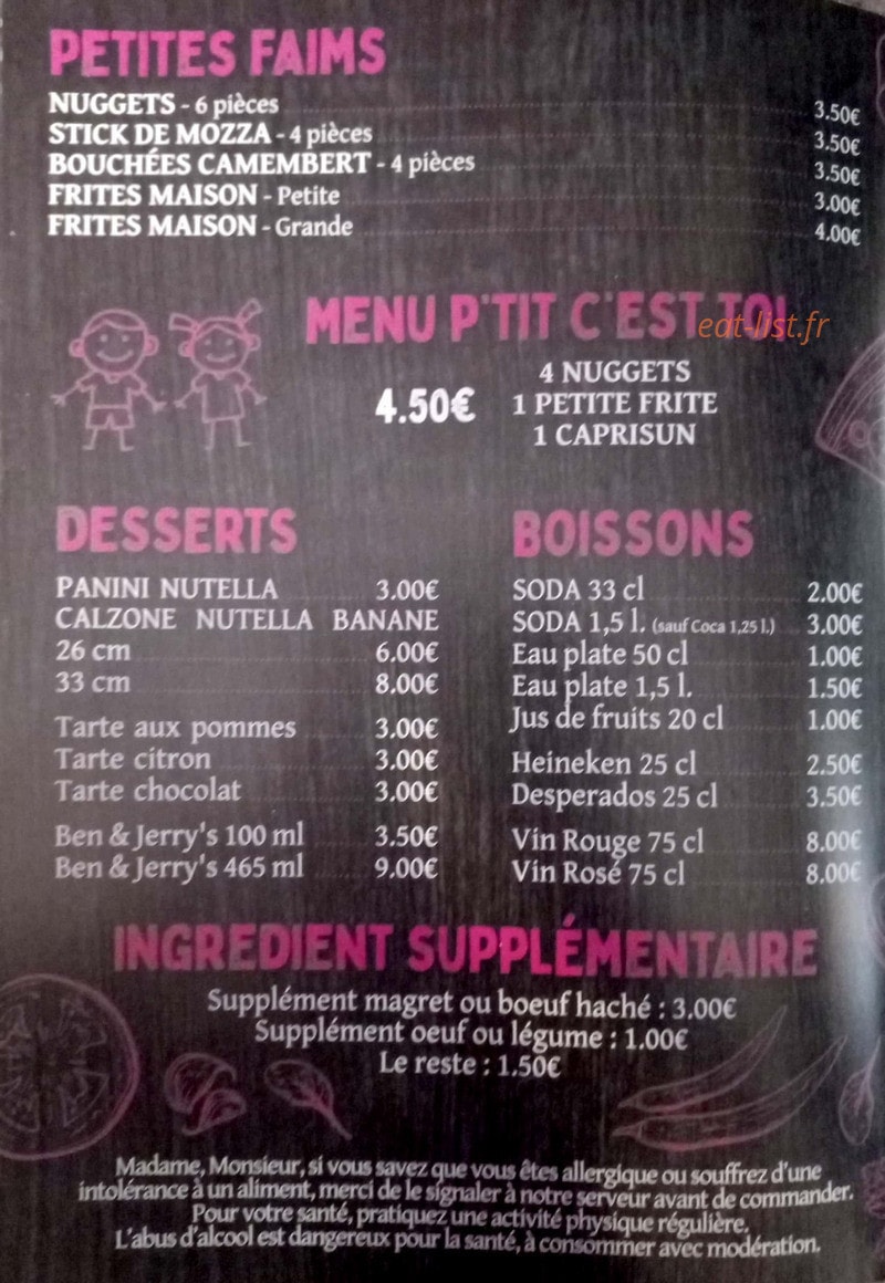 Le c'est toi — carte page 4