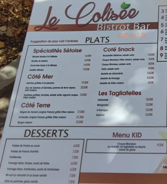 Le Colisée — carte page 1