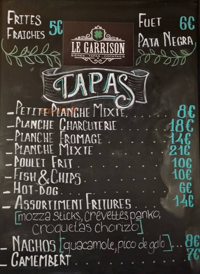 Le Garrison — carte page 1