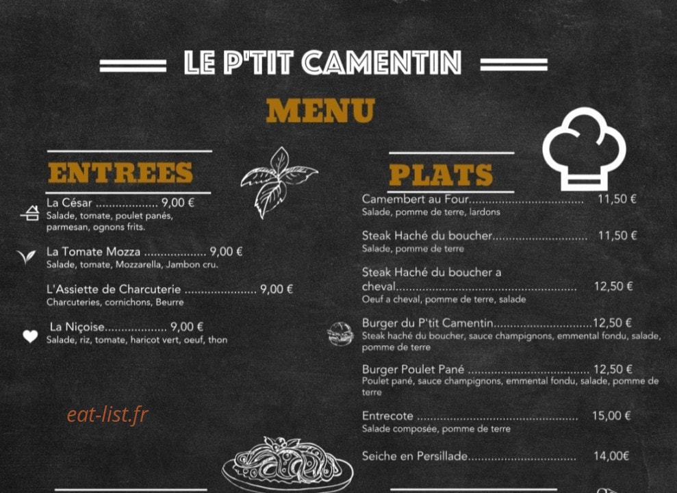 Le P’tit Camentin — carte page 2