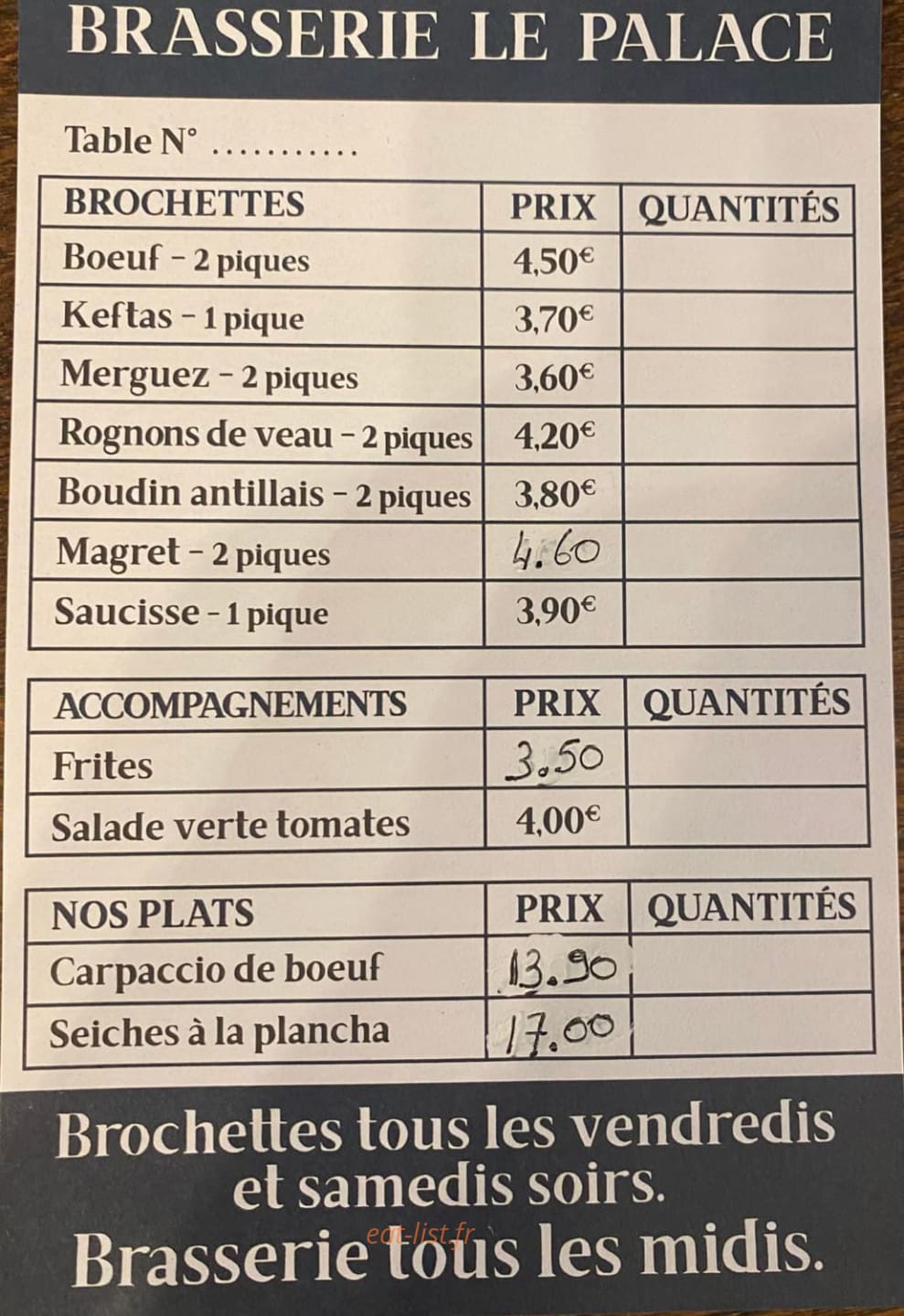 Le Palace — carte page 1