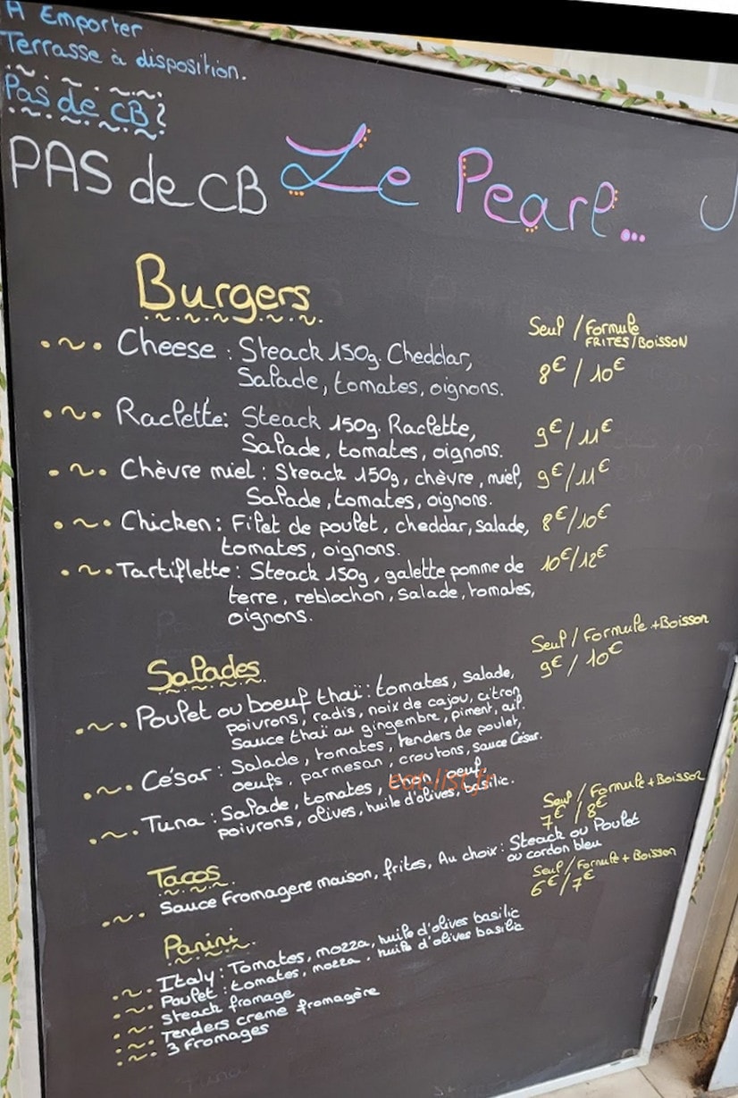 Le Pearl — carte page 1