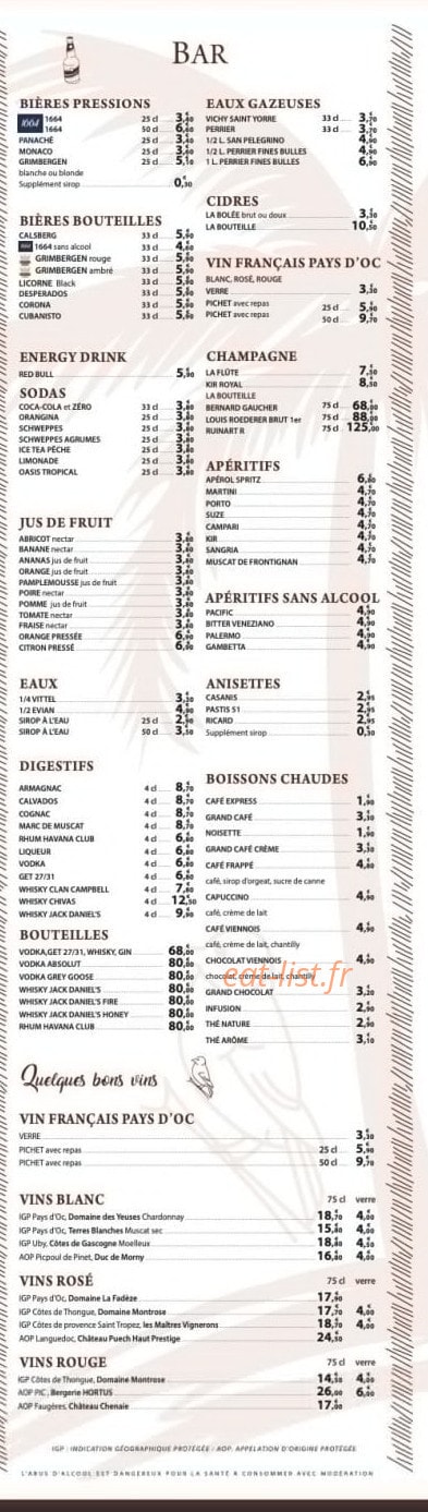 le Saint Clair — carte page 4