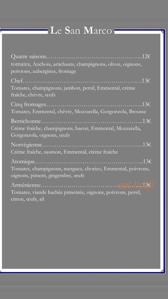 Le San Marco — carte page 6