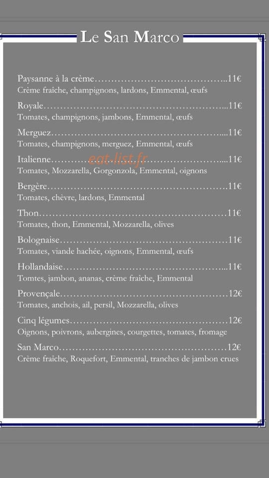 Le San Marco — carte page 7