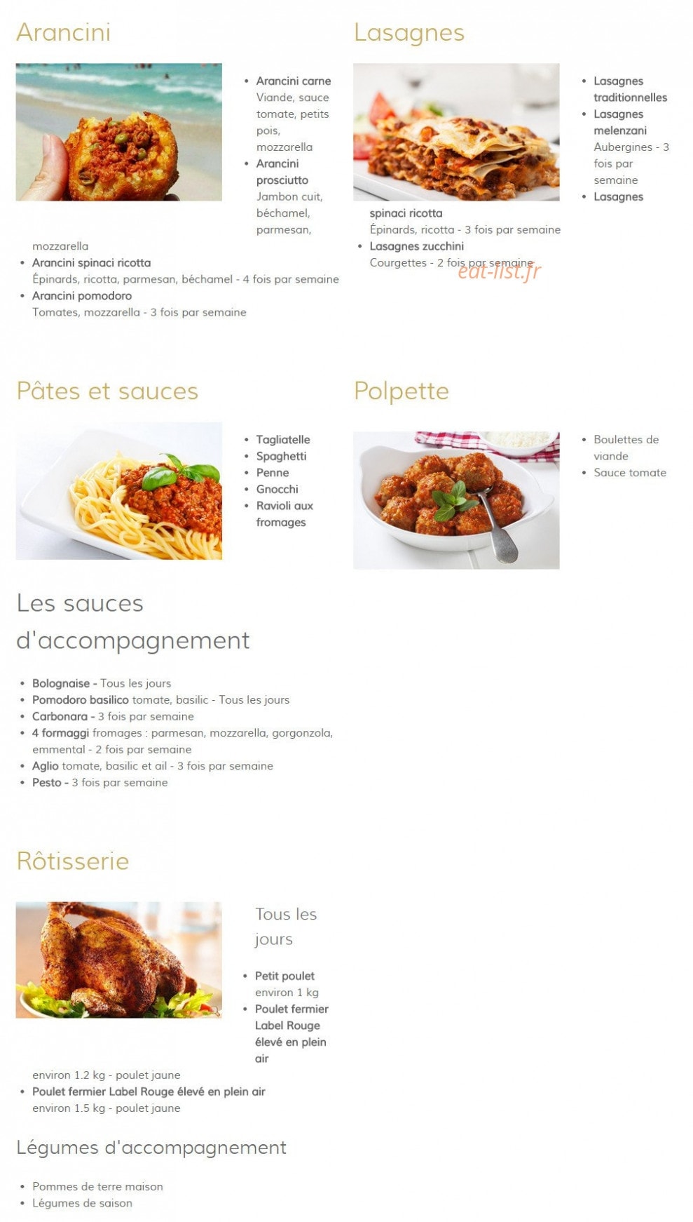 Rosticceria d'Agrigento — carte page 1