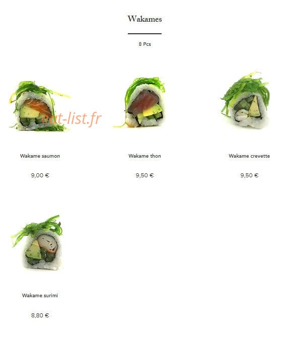 Sakura House — carte page 6