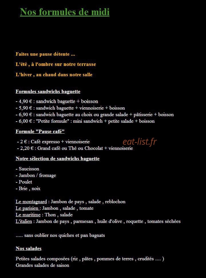 Secrets de pains — carte page 4
