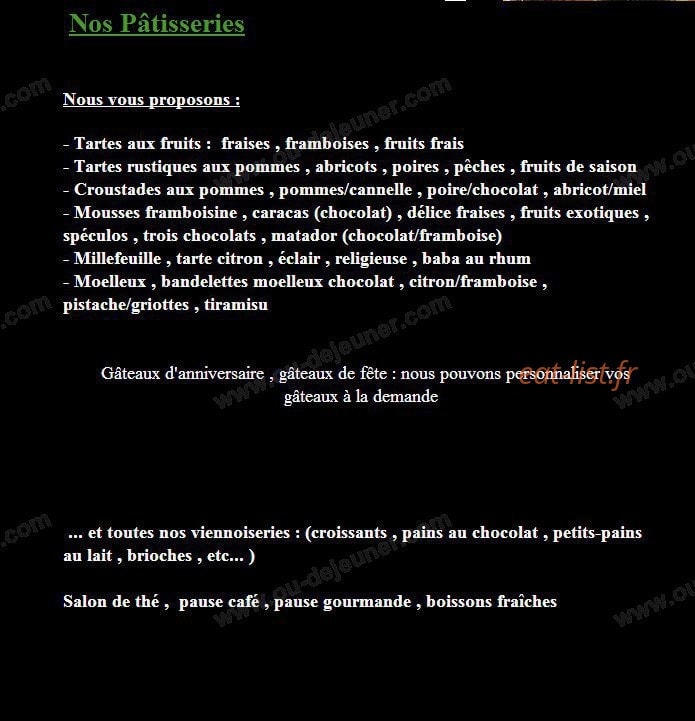 Secrets de pains — carte page 3