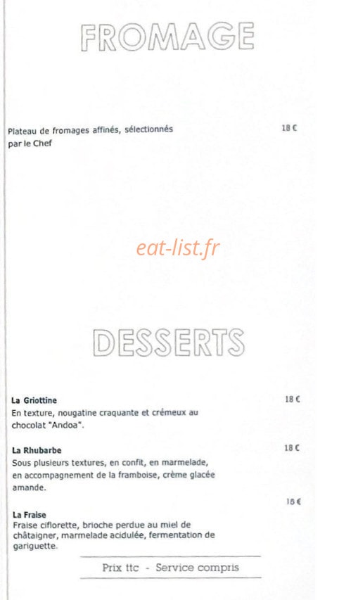 The Marcel — carte page 2