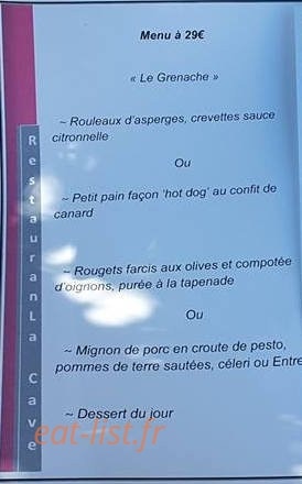 La Cave — carte page 2