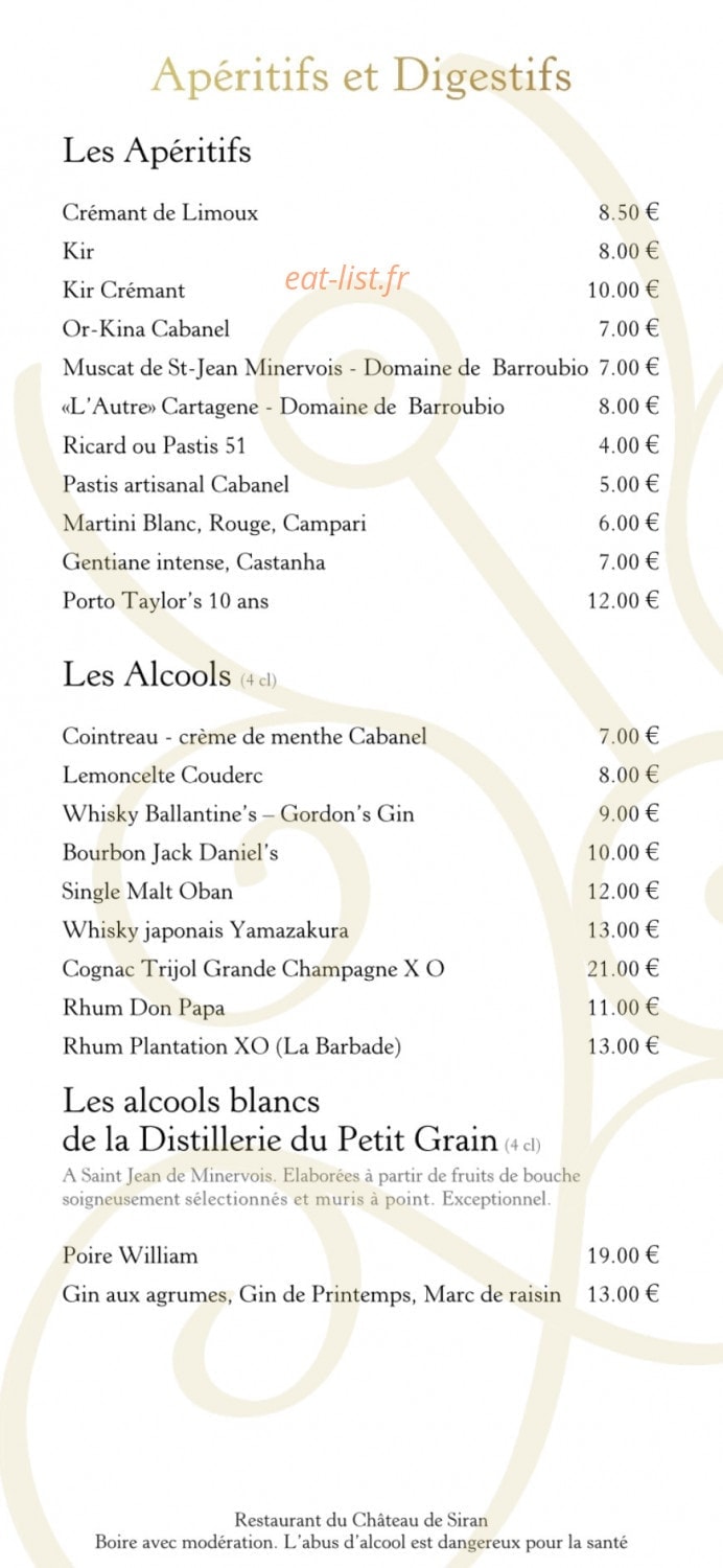 Chateau de Siran — carte page 3