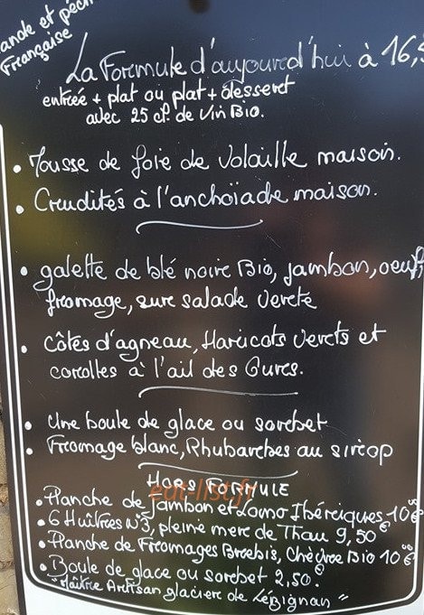 La Cave — carte page 1