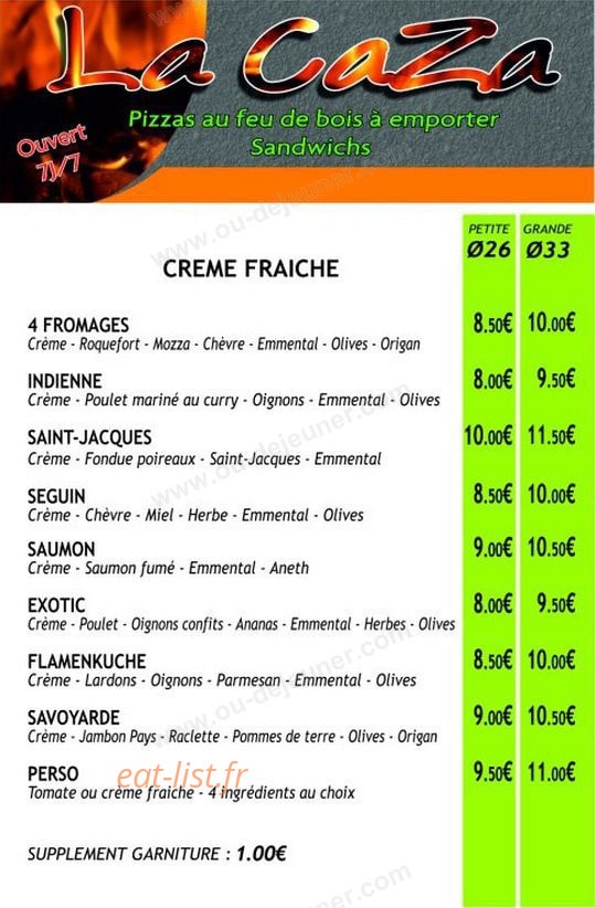 La Caza — carte page 1