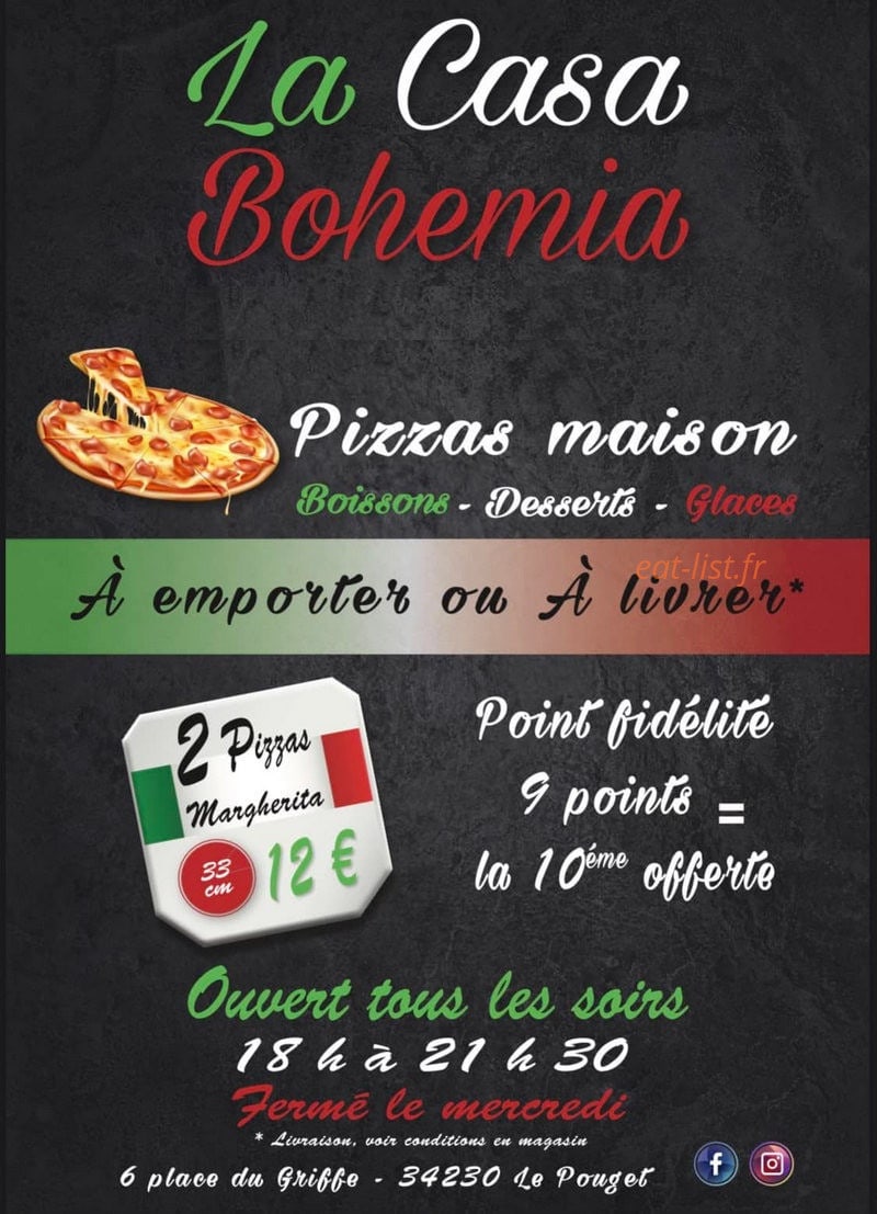 La Casa Bohemia — carte page 1