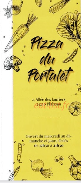 Pizza du Portalet — carte page 1