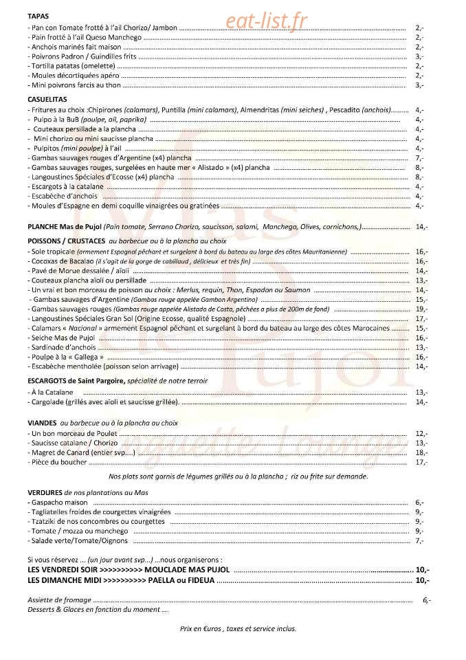 Mas de Pujol — carte page 2