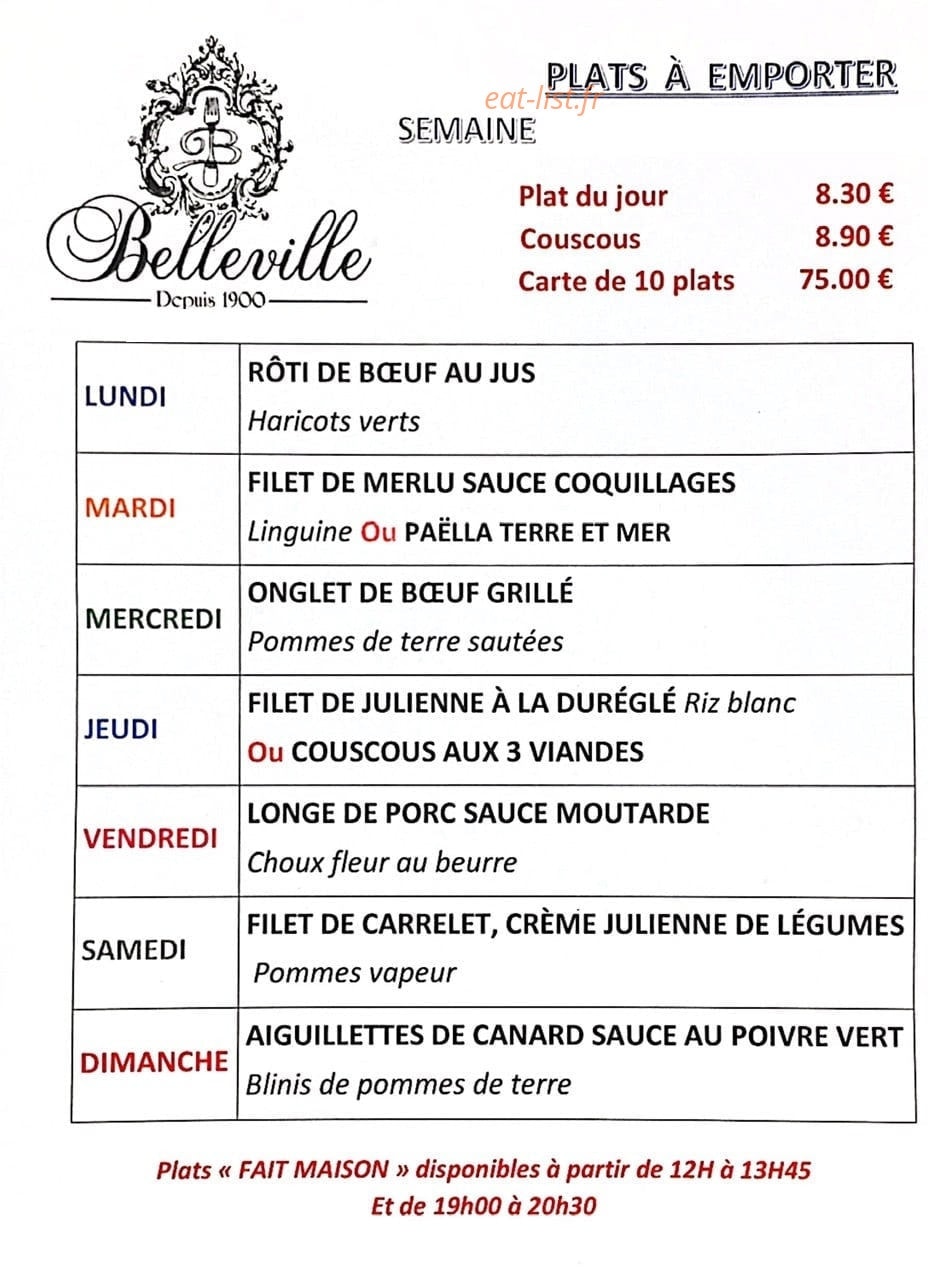 Belleville — carte page 1