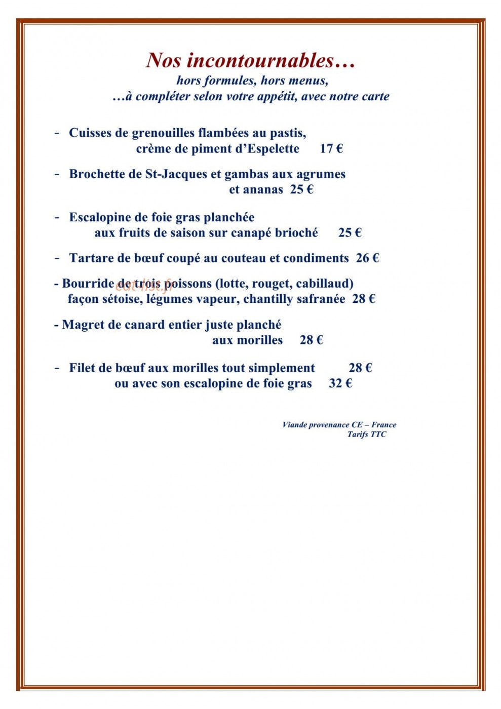 L'Arbousier — carte page 3