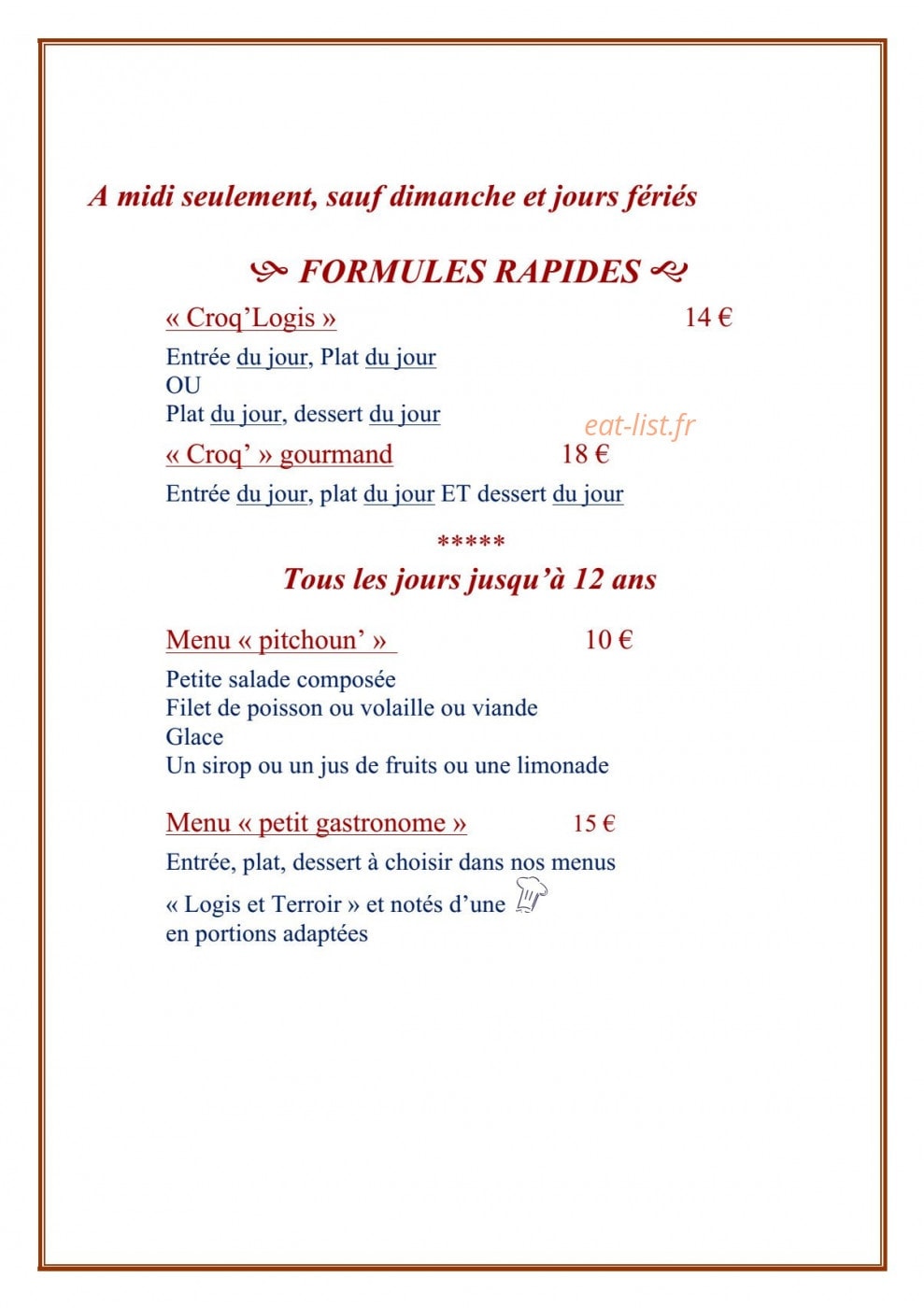 L'Arbousier — carte page 5