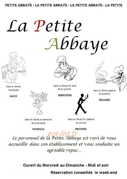 La Petite Abbaye — carte page 1