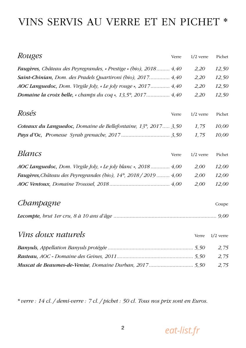 Les Marronniers — carte page 6