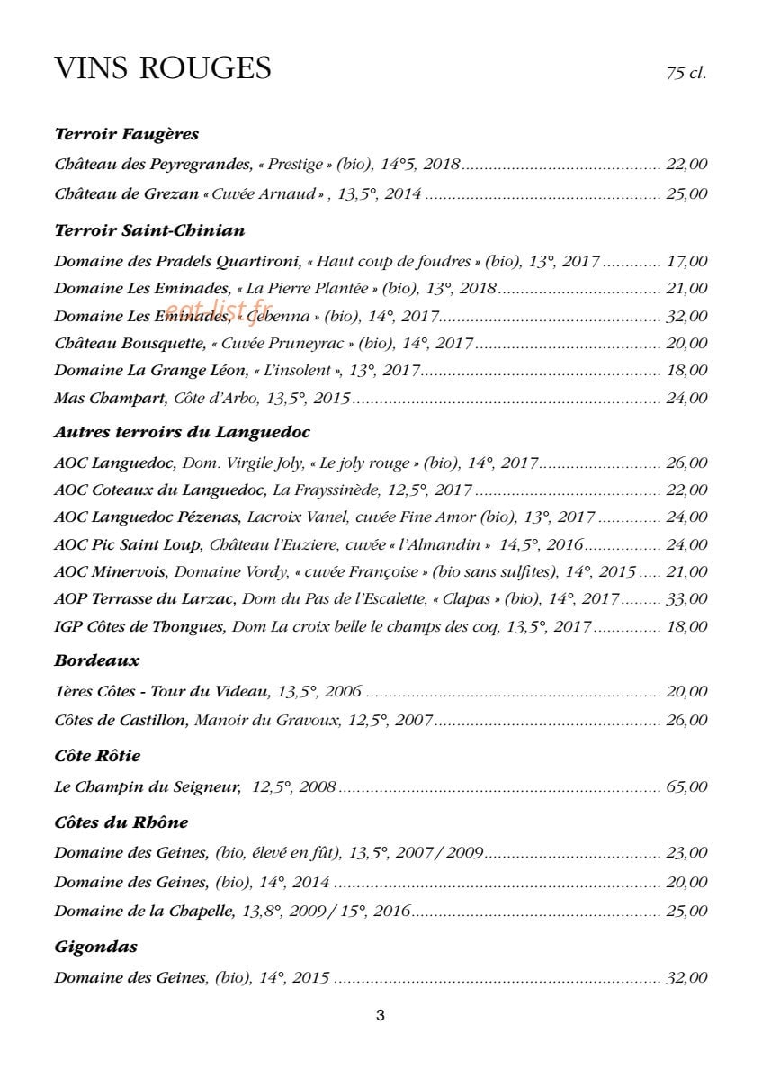 Les Marronniers — carte page 7