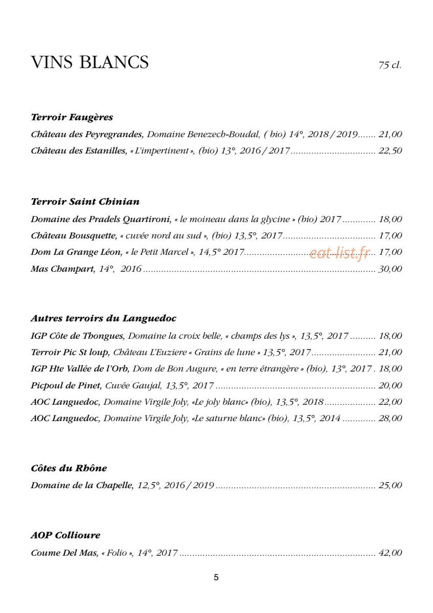 Les Marronniers — carte page 9