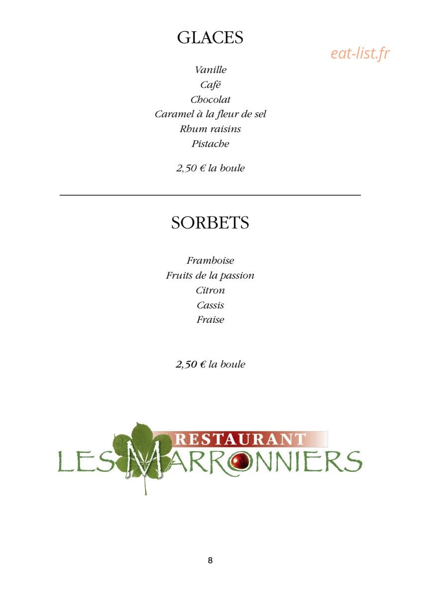 Les Marronniers — carte page 12