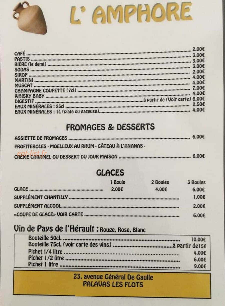 L'Amphore — carte page 2