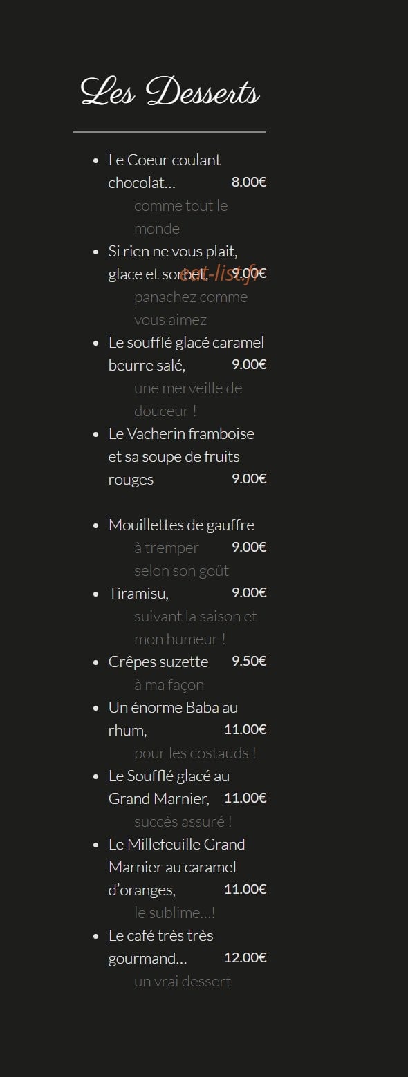 La Banane — carte page 4