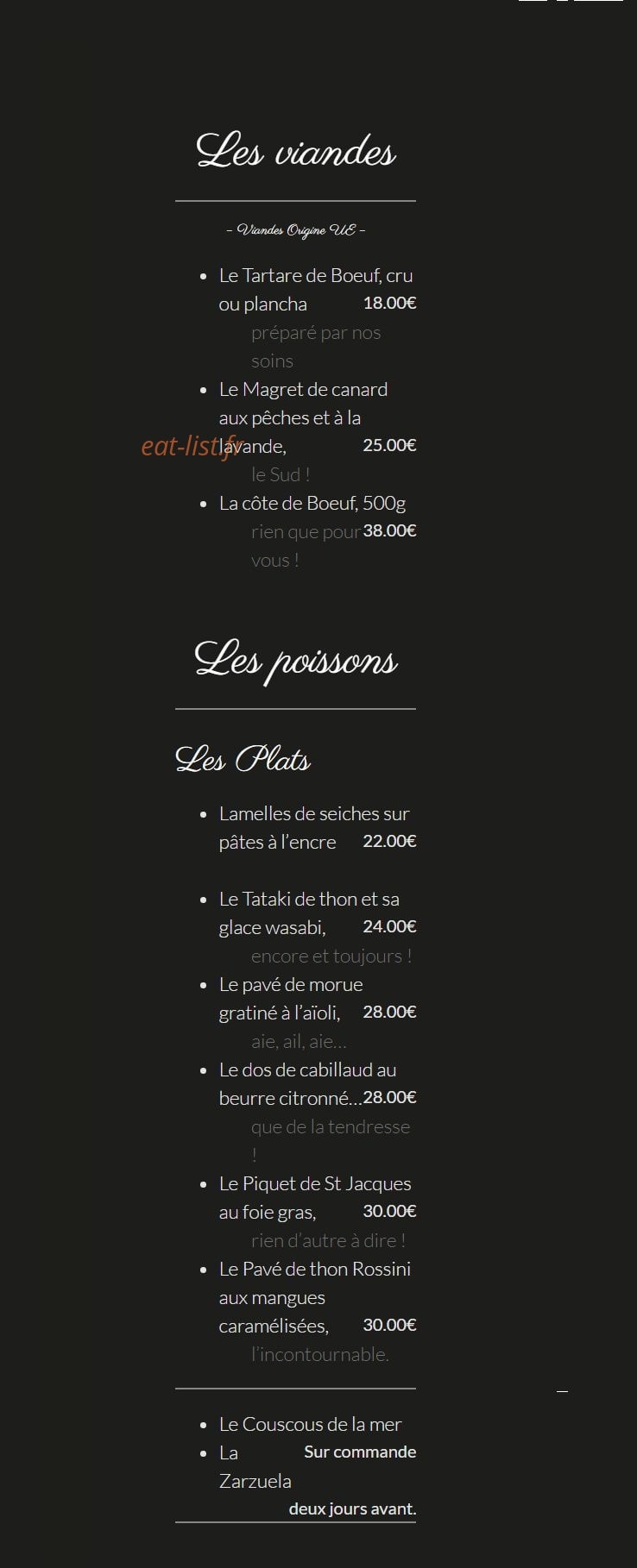 La Banane — carte page 3