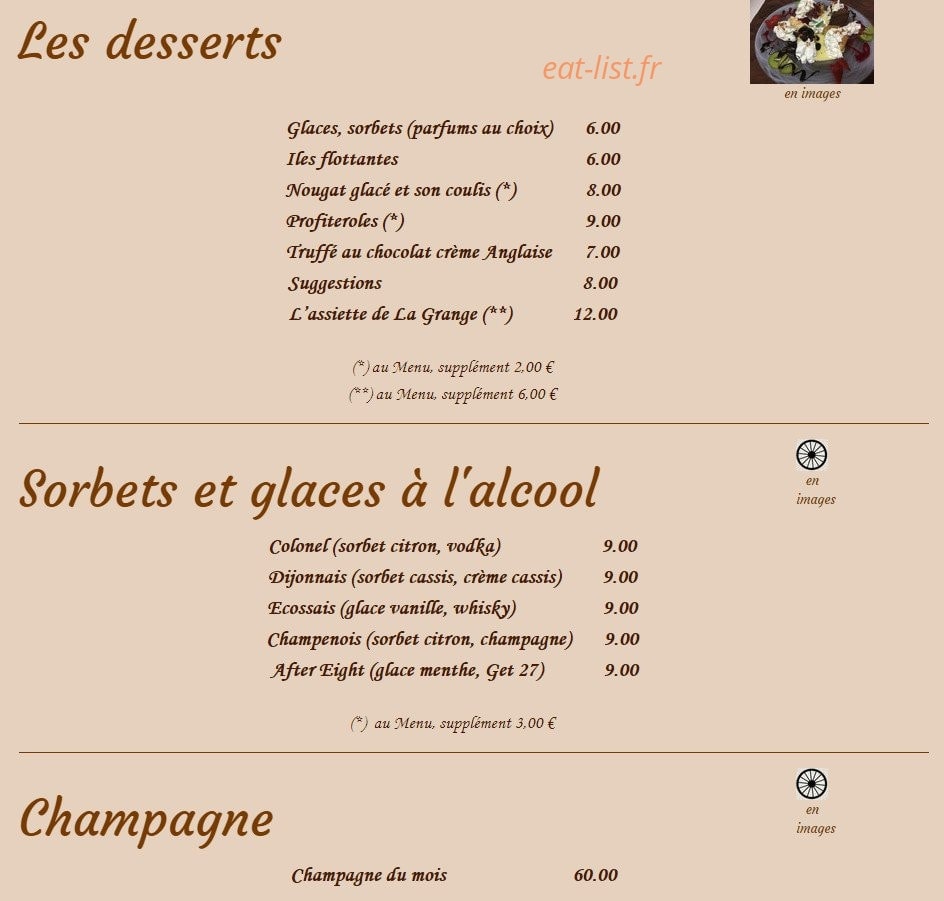 La Grange — carte page 4
