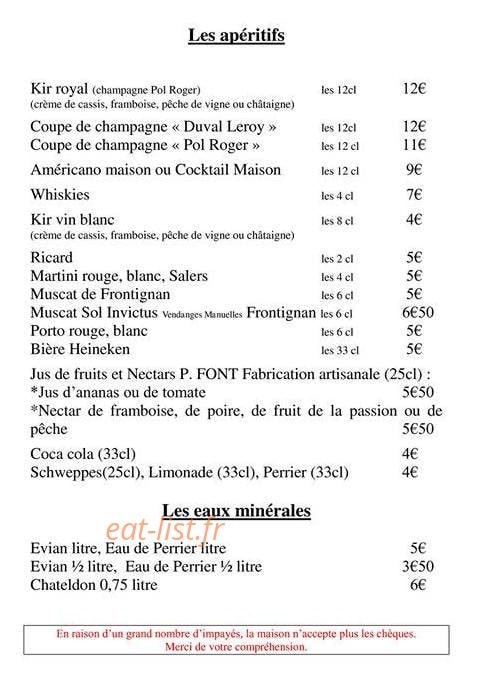 Le Saint Georges — carte page 2